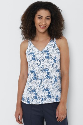 Allen Solly Casual Printed Women White Top