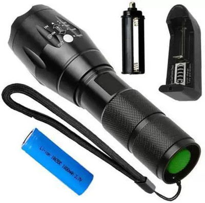 Small Sun 5 Mode electric chargeable super bright LED emergency flashlight small torch Torch(Black, 14 cm, Rechargeable)