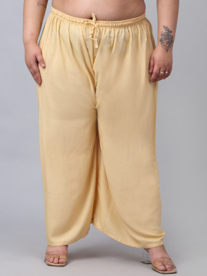 Trend Level Flared Women Beige Trousers