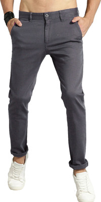 AD & AV Casual Regular Fit Men Grey Trousers