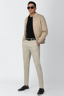 PETER ENGLAND Regular Fit Men Beige Trousers