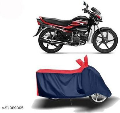 KEDIT Two Wheeler Cover for Hero(Super Splendor, Red, Blue)