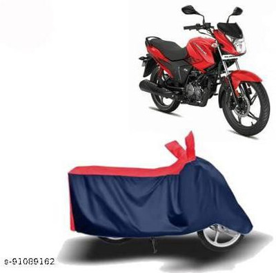 KEDIT Two Wheeler Cover for Hero(Glamour i3s, Red, Blue)