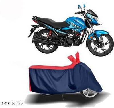 KEDIT Two Wheeler Cover for Hero(Glamour Programmed FI BS6, Red, Blue)