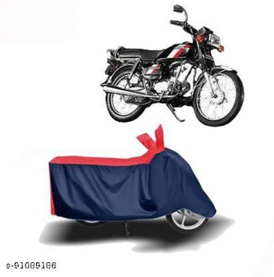 KEDIT Two Wheeler Cover for Hero(CD 100 SS, Red, Blue)