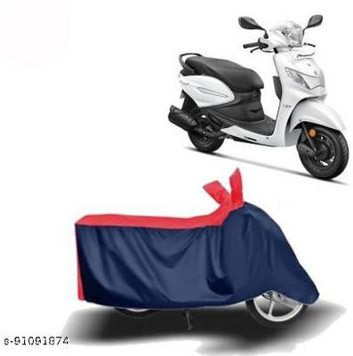 KEDIT Two Wheeler Cover for Hero(Pleasure+ 110, Red, Blue)