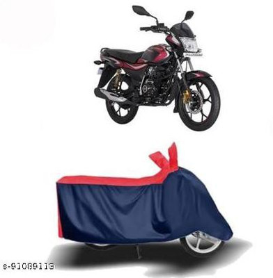 KEDIT Two Wheeler Cover for Bajaj(Platina 110 H-Gear, Red, Blue)