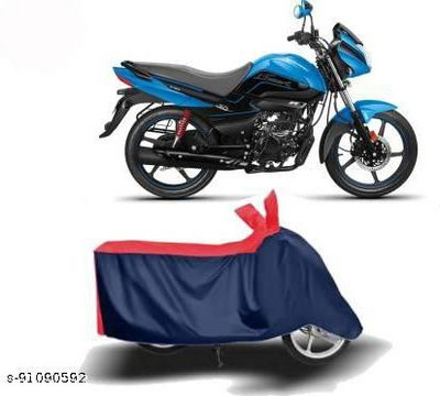 KEDIT Two Wheeler Cover for Hero(Splendor I Smart, Red, Blue)