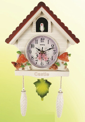 Three Secondz Analog-Digital 48 cm X 46 cm Wall Clock(White, With Glass, Pendulum)