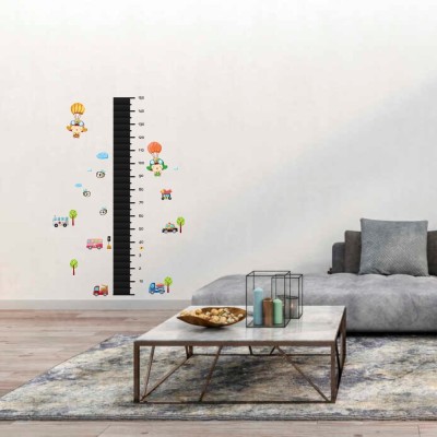 Wallzone 152 cm Kids Height Chart|Graphic|Art Multicolor Pvc Vinyl Wallsticker For Decorations Self Adhesive Sticker(Pack of 1)