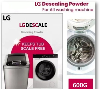 LGDESCALE Washing Machine Drum Cleaner For LG, SAMSUNG, PANASONIC, BOSCH, IFB & GODREJ Detergent Powder 600 g