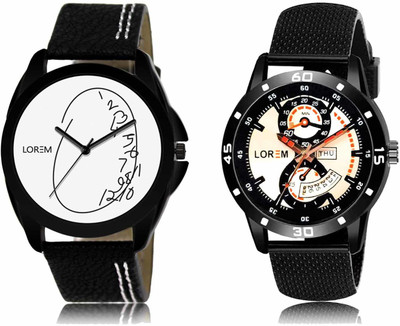 LOREM LR55-LR56 Analog Watch  - For Men