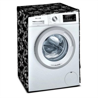Groki Front Loading Washing Machine  Cover(Width: 58 cm, Black)