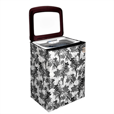 Groki Top Loading Washing Machine  Cover(Width: 58 cm, Grey)