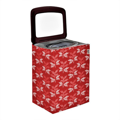 Groki Top Loading Washing Machine  Cover(Width: 58 cm, Red)