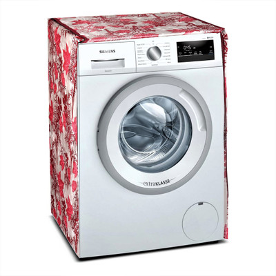 Groki Front Loading Washing Machine  Cover(Width: 58 cm, Red)