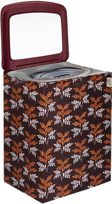 Groki Top Loading Washing Machine  Cover(Width: 58 cm, Brown)