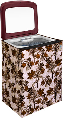 Groki Top Loading Washing Machine  Cover(Width: 58 cm, Brown)