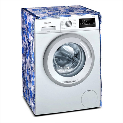 Groki Front Loading Washing Machine  Cover(Width: 58 cm, Blue)