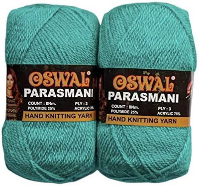 JEFFY Oswal parasmani Wool Hand Knitting Soft Fingering 300 Gram Shade no-28