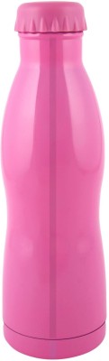 Frabble8 Double Wall Vacuum Insulated Stainless Steel Water Bottle , Hot and Cold Thermos 500 ml Flask(Pack of 1, Pink, Steel)