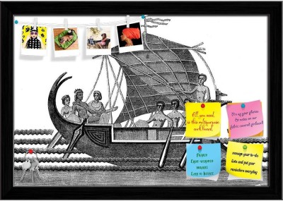 Artzfolio Theseus EscapeS After Killing The Minotaur 1872 Notice Pin Soft Board Cork Bulletin Board(Black Frame 17.3 x 12 inch (44 x 30 cms))