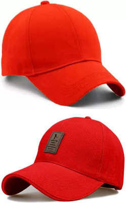 YES TAG Solid, Printed, Solid Sports/Regular Cap Cap(Pack of 2)