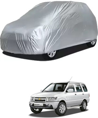 RONISH Car Cover For Chevrolet Tavera (Without Mirror Pockets)(Silver)