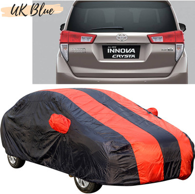 UK Blue Car Cover For Toyota Innova Crysta (With Mirror Pockets)(Red, For 2016, 2017, 2018, 2019, 2020, 2021 Models)
