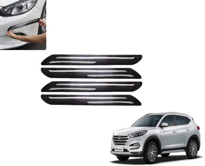 E VYAPAR KENDRA Rubber Car Bumper Guard(Black, Pack of 4, Hyundai, Tucson)