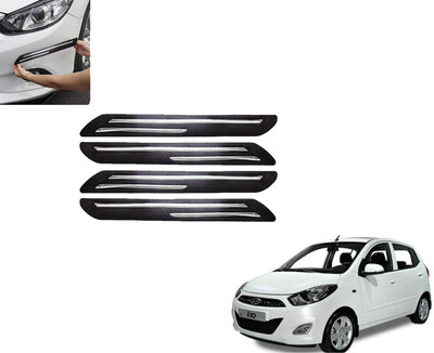 DING-DONG Rubber Car Bumper Guard(Black, Pack of 4, Universal For Car, i10)