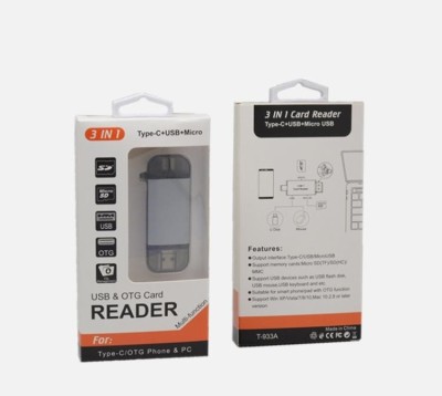Gabbar ®USB 3.0 All in one Card Reader SD/Micro SD Card Reader Type c Mobile Phone OTG Card Reader(Grey)