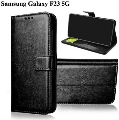 Openbuy Flip Cover for Samsung Galaxy F23 5G(Black, Magnetic Case, Pack of: 1)