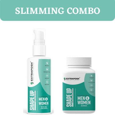 Extraposh SHAPE UP CAPSULES WITH SHAPE UP OIL FOR WEIGHT LOSS & SLIMMING(2 Items in the set)