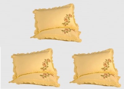 Planet Home Cotton Pillows Cover(Pack of 6, 69 cm*43 cm, Beige)