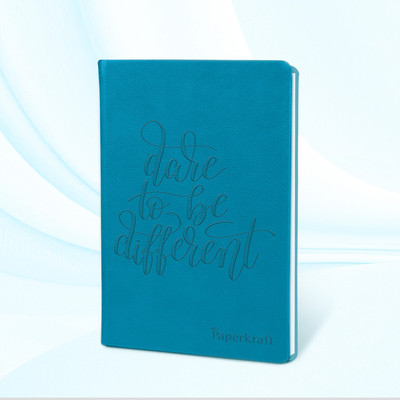 Paperkraft Designer Series with PU leather A5 Diary Unruled 192 Pages(Blue)
