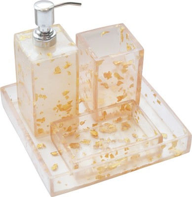 Tranquil Square Bathroom Accessory Set Marble Bathroom Set(Pack of 1)