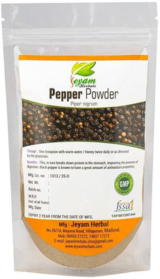 Jeyam Herbals Pepper Powder(Size-100G(200 g)