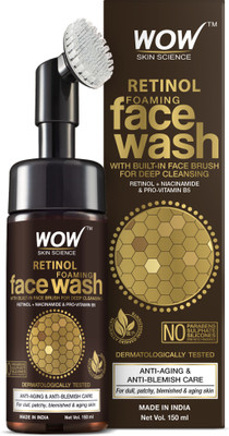 WOW SKIN SCIENCE Retinol Foaming For Fine Lines, Age Spots & Blemishes – Face Wash