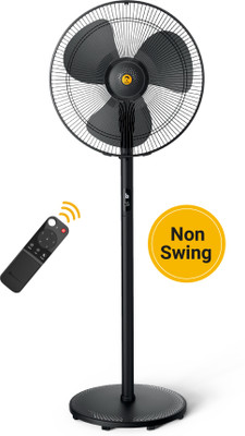 Atomberg Renesa Non-swing 5 Star 400 Mm BLDC Motor With Remote 3 Blade Pedestal Fan (Midnight Black, Pack Of 1) For Rs. 2499 @ 50% off