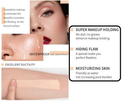 Yuency Matte finish Face Ultra Foundation Cream water proof Foundation(beige, 60 ml)