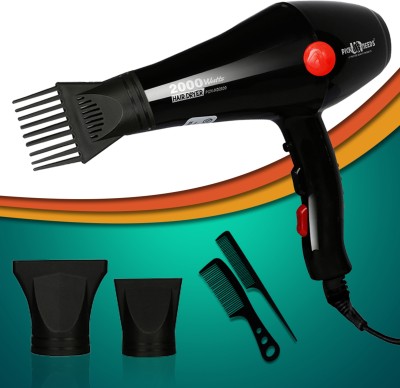 Sunaze Professional Stylish 2000 Watt Uniqe Hair Dryer Hot And Cold Hair Dryer WIth Comb Reduser Hair Dryer(2000 W, Black)