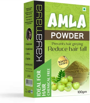 Kayamaya Natural & Organic Amla Indian Gooseberry Powder for Hair Care Mask and Skin(100 g)