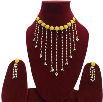 Varniraj enterprise Alloy Gold Jewellery Set(Pack of 1)