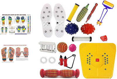 YKID massger0012 Massager & Sujok Therapy Tools Combo Kit Massager(Multicolor)