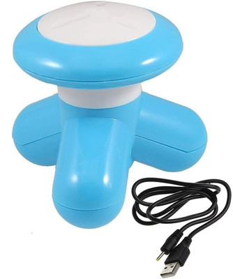 YKID Vibration Massager Mini Small Portable Electric Triangle Handheld 3 Leg USB massager Massager(Blue)
