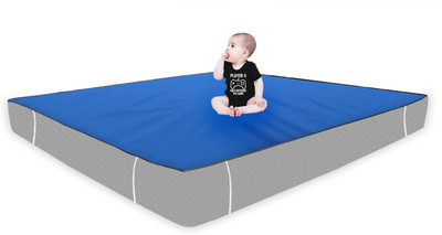 The Furnishing Tree Elastic Strap Single Size Waterproof Mattress Cover(Blue)