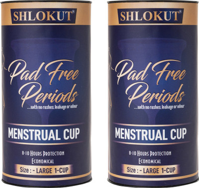 Shlokut Large Reusable Menstrual Cup(Pack of 2)