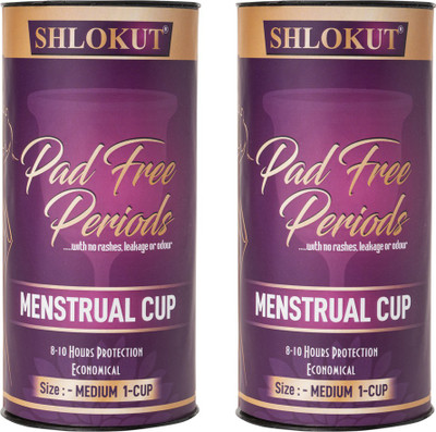 Shlokut Medium Reusable Menstrual Cup(Pack of 2)