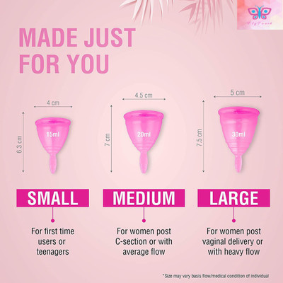 FlyTouch Large Reusable Menstrual Cup(Pack of 1)